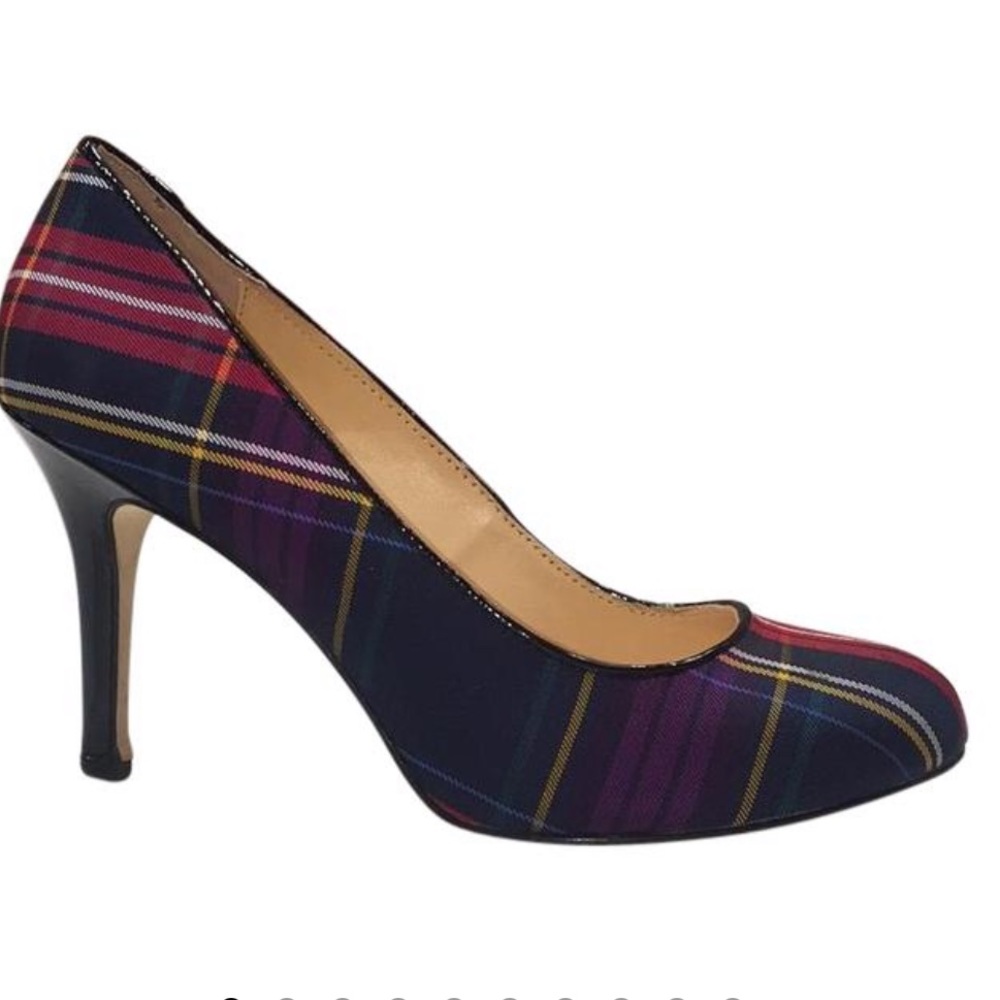 Kate Spade Plaid Heels 7